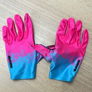 Supacaz SupaG cycling gloves, Neon Blue / Neon Pink mens Sz LARGE new